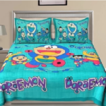 Doremon Bedsheet Multicolor